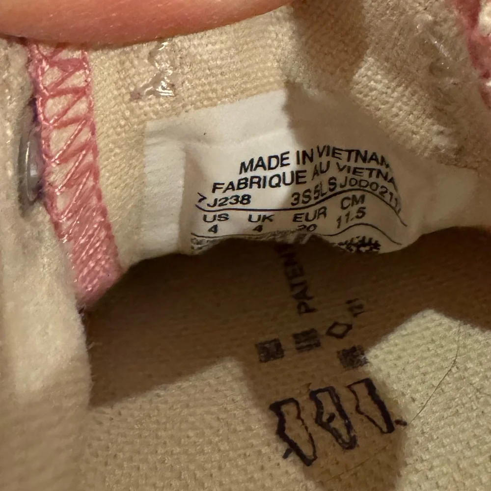 Converse All Star Toddler Girl Size 4 Pink